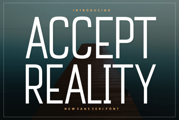 Accept Reality: A Bold Sans Serif Font for Web Design