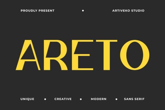 Areto: A Modern Sans Serif Font for Crafters