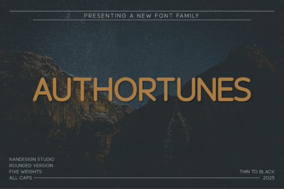 Authortunes Rounded: A Bold Sans Serif for Marketers