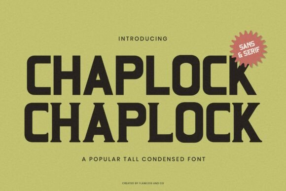 Chaplock: A Modern Bold Typeface Review