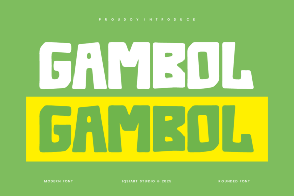 Gambol: A Quirky Sans Serif Font for Modern Branding