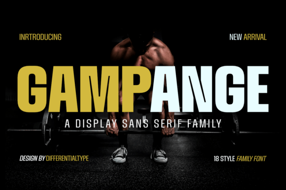Gampange Regular: A Bold Sans Serif for Modern Editorial Design