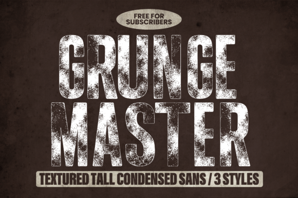 Grunge Master: The Edgy Sans Serif for Bold Brands
