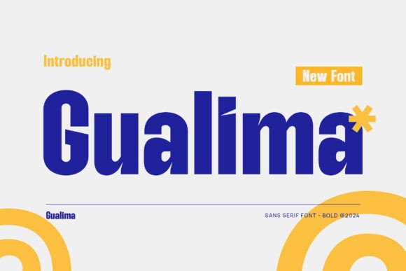 Gualima: A Bold Sans Serif Font for Modern Brands