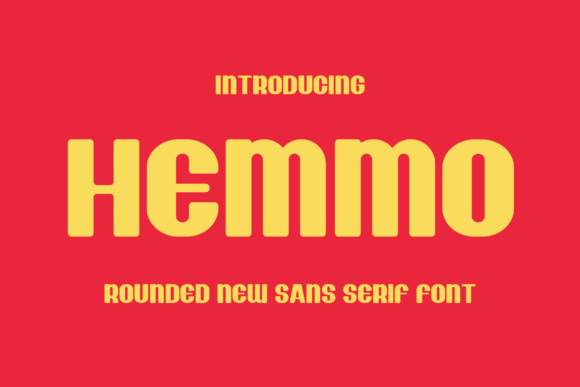 Hemmo: A Playful Sans Serif Font for Modern Brands