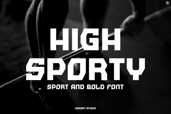 High Sporty: A Bold Sans Serif Font for Editors