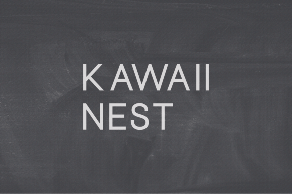 Kawaii Nest: A Modern Sans Serif Typeface for Campaigns