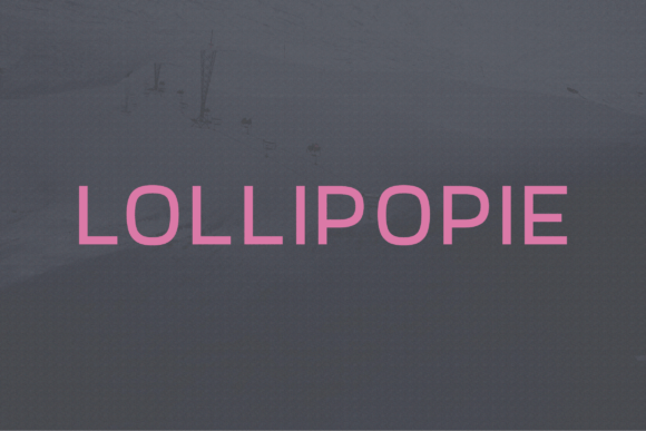 Lollipopie: A Modern Sans Serif Typeface for Web Design