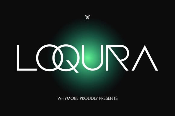 Loqura: A Bold Geometric Sans Serif for Digital Brands
