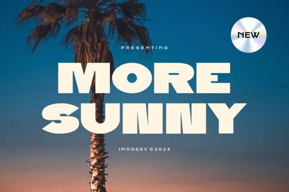 More Sunny: A Retro Font for Bold Branding