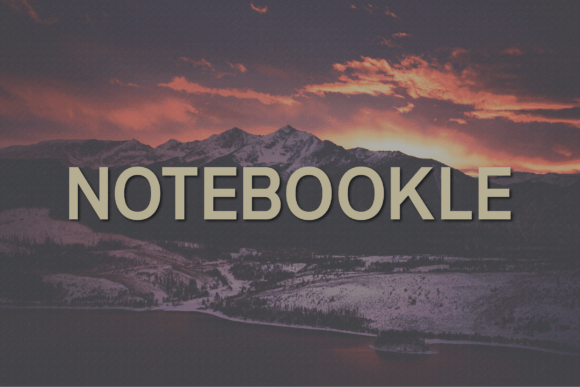 Notebookle: A Bold Sans Serif Font for Campaigns