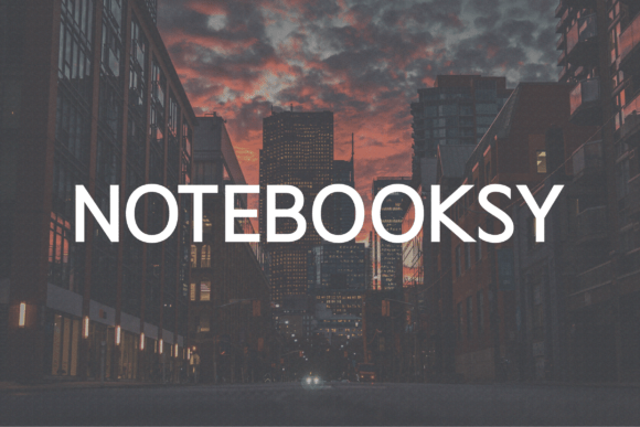 Notebooksy: A Bold Sans Serif Font for Modern Branding