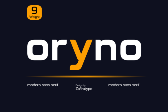 Oryno: A Modern Sans Serif Font for Brand Identity