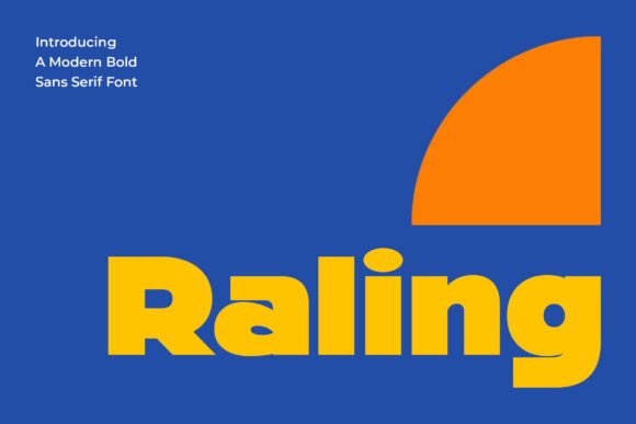 Raling: A Modern Sans Serif Font for Your Brand