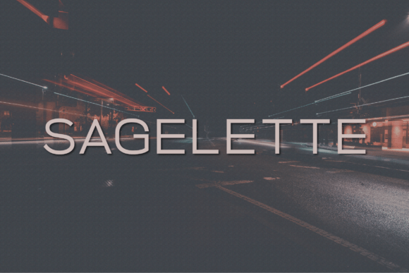 Sagelette: A Modern Classy Sans Serif Typeface