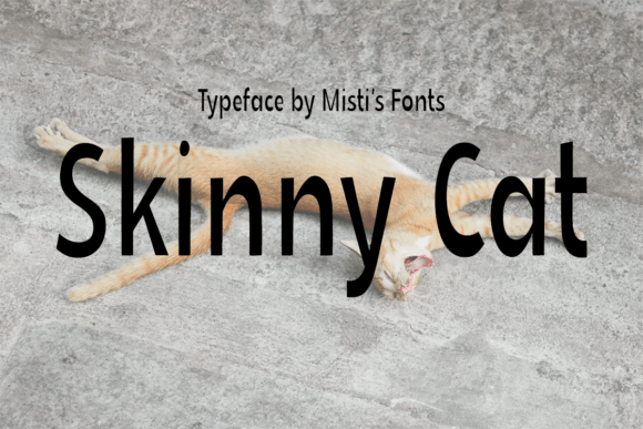 Skinny Cat: A Sleek Sans Serif for Modern Crafts