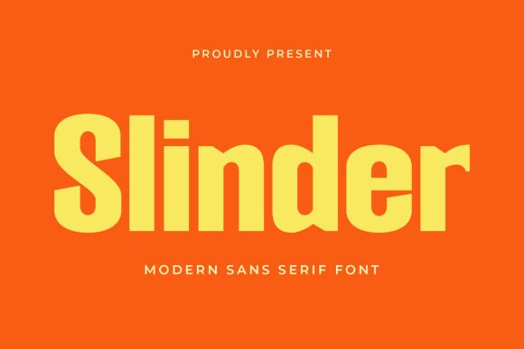 Slinder: A Modern Sans Serif Font for Crafters