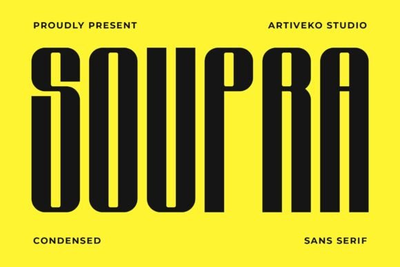 Soupra: A Premium Sans Serif for Bold Branding