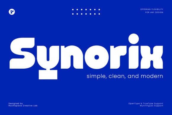 Synorix: A Bold Sans Serif Font for Business Branding