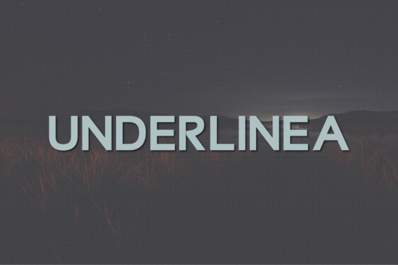 Underlinea: The Bold Font for Modern Branding